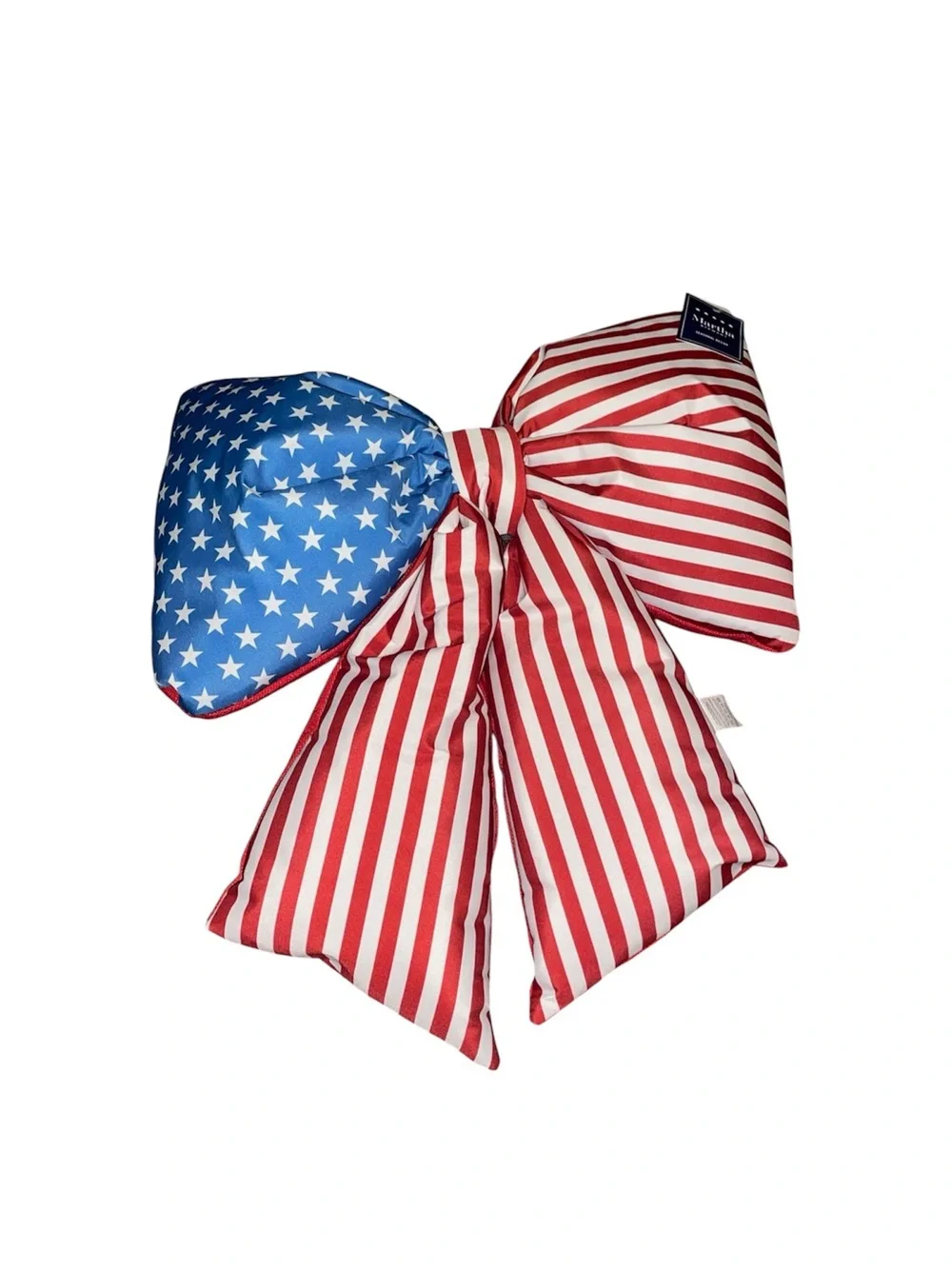 Martha Stewart Patriotic Door Hanger Large Reversible Bow 4th of July Decor NWT